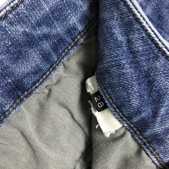 Vince Slim Two Tone Raw Hem Stretch Jeans Sz 28 - Picture 4 of 7